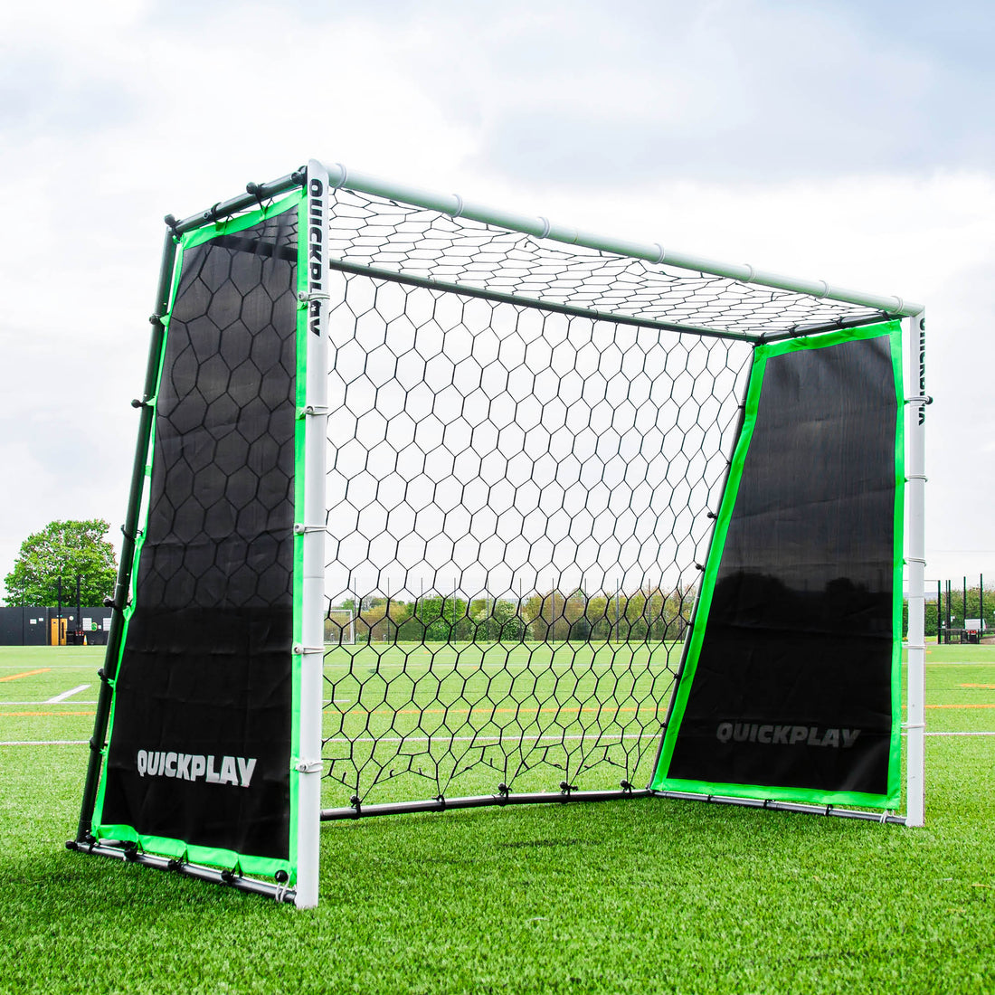 TEKKERS GS Trainer 3-in-1 Goal, Rebounder & Wall - QUICKPLAY - Combo football goal gs goal GS Rebounder instructions rebounder