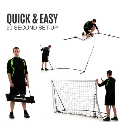 KICKSTER Portable Football Goal 16x7' - QUICKPLAY - 16 x 7 16x7 7 a side 9 a side adult bestsellers blackfridaysale football football goal garden has-spares instructions kickster portable Senior (16yrs+) Teens (13yrs+)