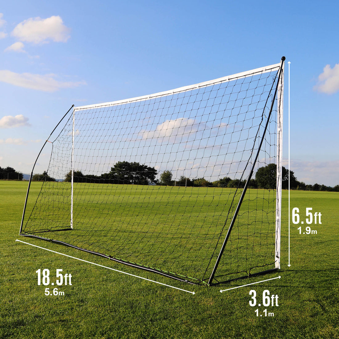 KICKSTER Portable Football Goal 16x7' - QUICKPLAY - 16 x 7 16x7 7 a side 9 a side adult bestsellers blackfridaysale football football goal garden instructions kickster portable Senior (16yrs+) Teens (13yrs+)