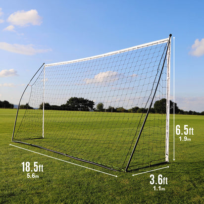 KICKSTER Portable Football Goal 16x7' - QUICKPLAY - 16 x 7 16x7 7 a side 9 a side adult bestsellers blackfridaysale football football goal garden has-spares instructions kickster portable Senior (16yrs+) Teens (13yrs+)