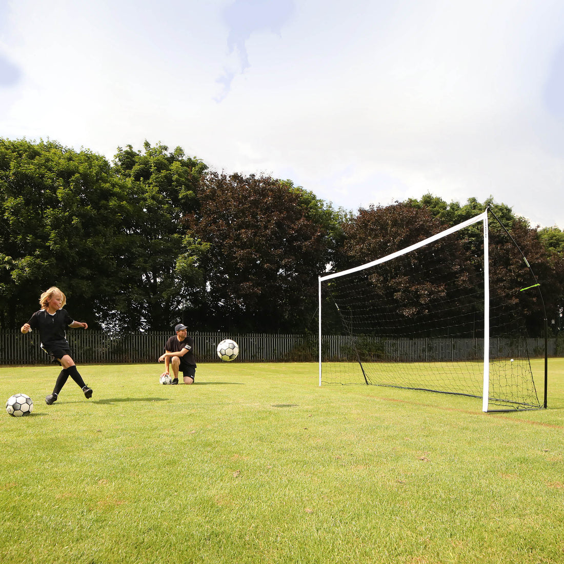 KICKSTER Portable Football Goal 16x7' - QUICKPLAY - 16 x 7 16x7 7 a side 9 a side adult bestsellers blackfridaysale football football goal garden instructions kickster portable Senior (16yrs+) Teens (13yrs+)