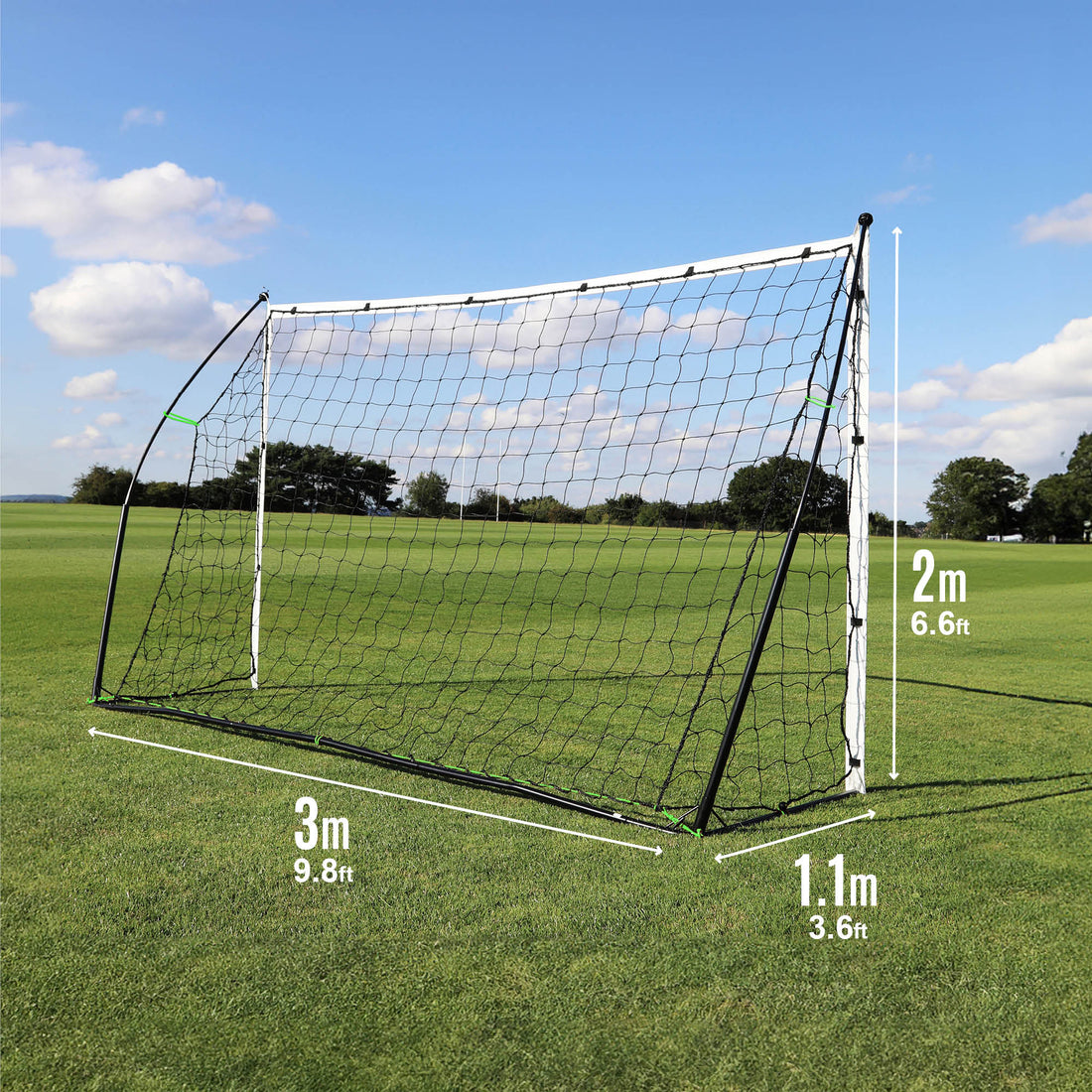 KICKSTER Portable Futsal Goal 3x2m - QUICKPLAY - 3 x 2 3x2 adult bestsellers football football goal futsal garden home instructions junior Juniors (7-13yrs) kickster kids large portable Senior (16yrs+) Teens (13yrs+)