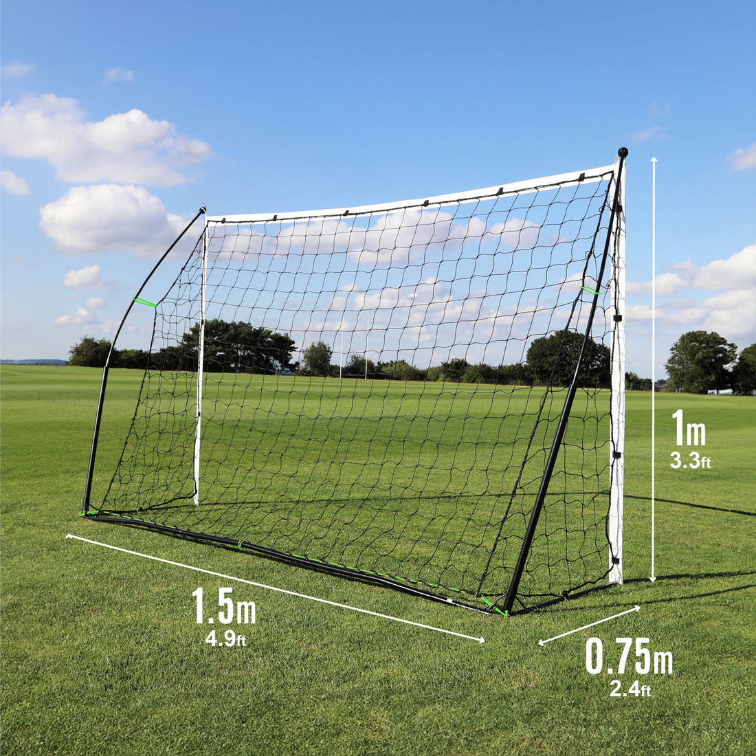 KICKSTER Portable Football Goal 1.5x1m - QUICKPLAY - bestsellers blackfridaysale football football goal garden gift home instructions junior Juniors (7-13yrs) kickster kids Kids (up to 6yrs) portable