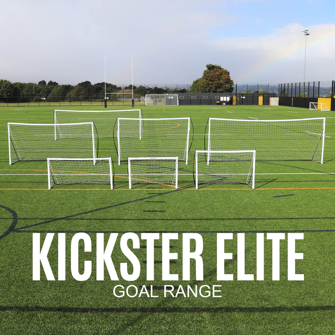 KICKSTER Elite Portable Football Goal 12x6' - QUICKPLAY - 12 x 6 12x6 3.6 5 a side 7 a side adult astro bestsellers football football goal garden home instructions Juniors (7-13yrs) kickster Kickster Elite large portable SUMMER Teens (13yrs+)