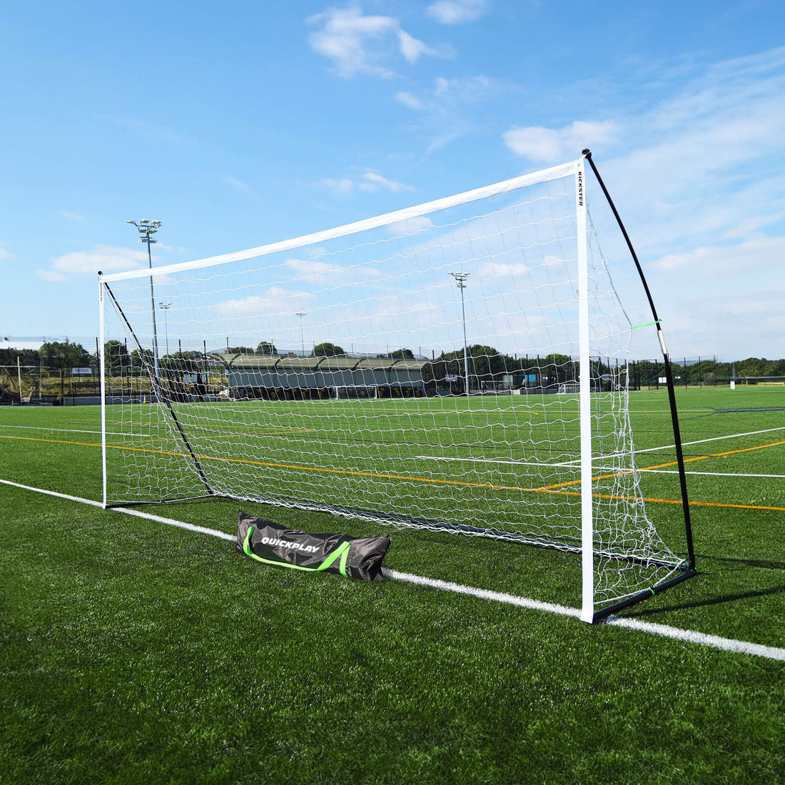 KICKSTER Elite Portable Football Goal 16x7' - QUICKPLAY - 16x7 3.6 5x2 7 a side 9 a side adult astro football football goal instructions kickster Kickster Elite large portable Senior (16yrs+) SUMMER Teens (13yrs+)