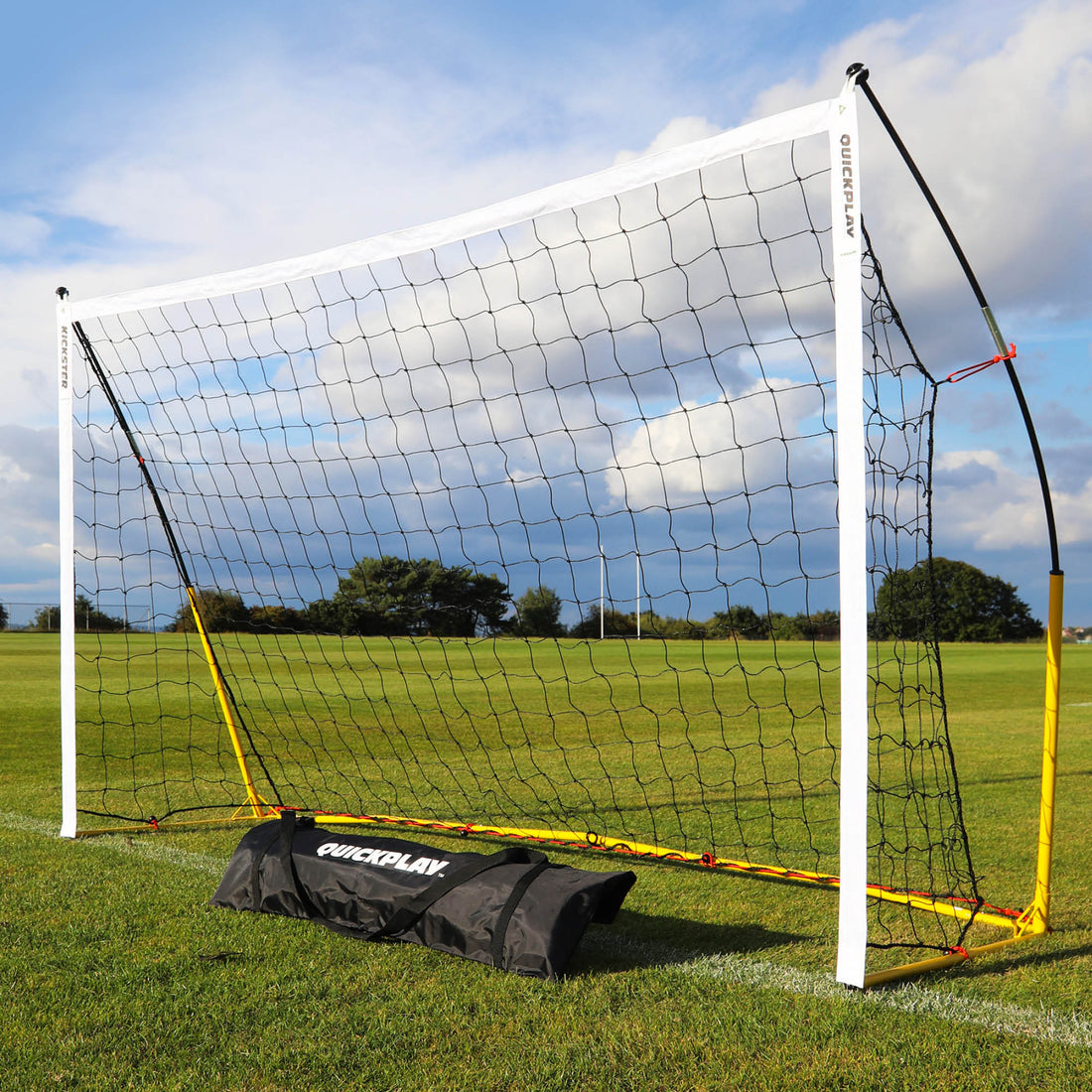 KICKSTER Portable Football Goal 8x5' (Yellow) - QUICKPLAY - 2.3 bestsellers deal football football goal garden gift home instructions junior kickster kids Kids (up to 6yrs) portable