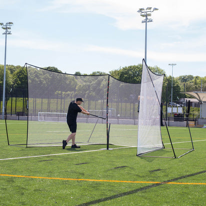 MEGA NET Multi-Sport Ball-Stop 12x9' - QUICKPLAY - football golf golf net has-spares hitting net more sports