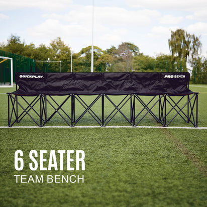 PRO BENCH 6 Seat Subs Bench - QUICKPLAY - 6 seater bench club seating