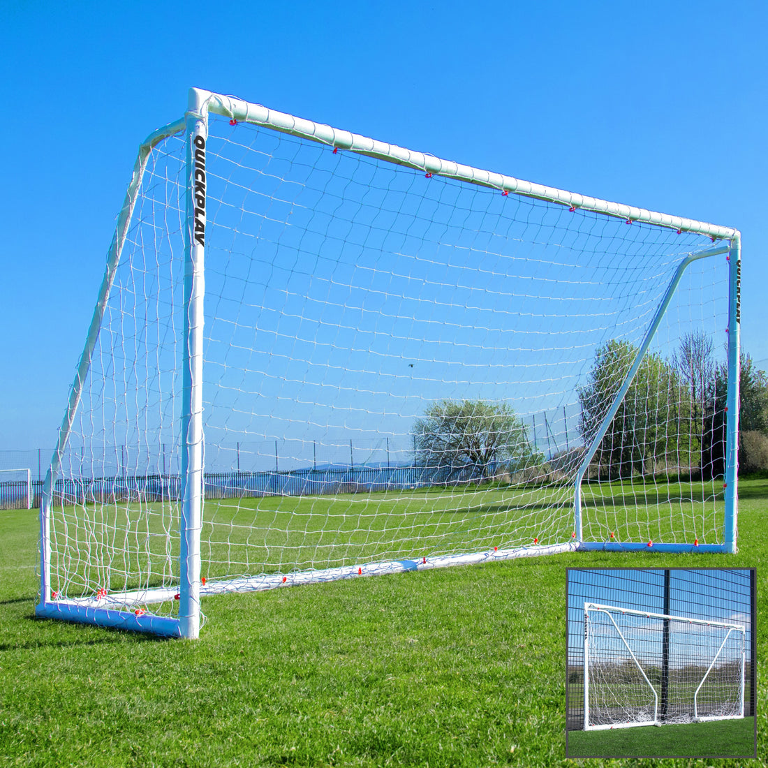 Q-FOLD MATCH Folding Football Goal 16x7' - QUICKPLAY - 16 x 7 16x7 5 a side 7 a side adult astro club folding football football goal garden home instructions junior Juniors (7-13yrs) kids large plastic Q-Fold Q-Match Teens (13yrs+)