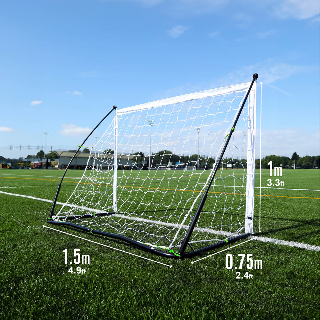 KICKSTER Elite Portable Football Goal 1.5x1m - QUICKPLAY - 3.95 5 x 3 astro bestsellers football football goal garden home instructions junior kickster Kickster Elite kids Kids (up to 6yrs) portable