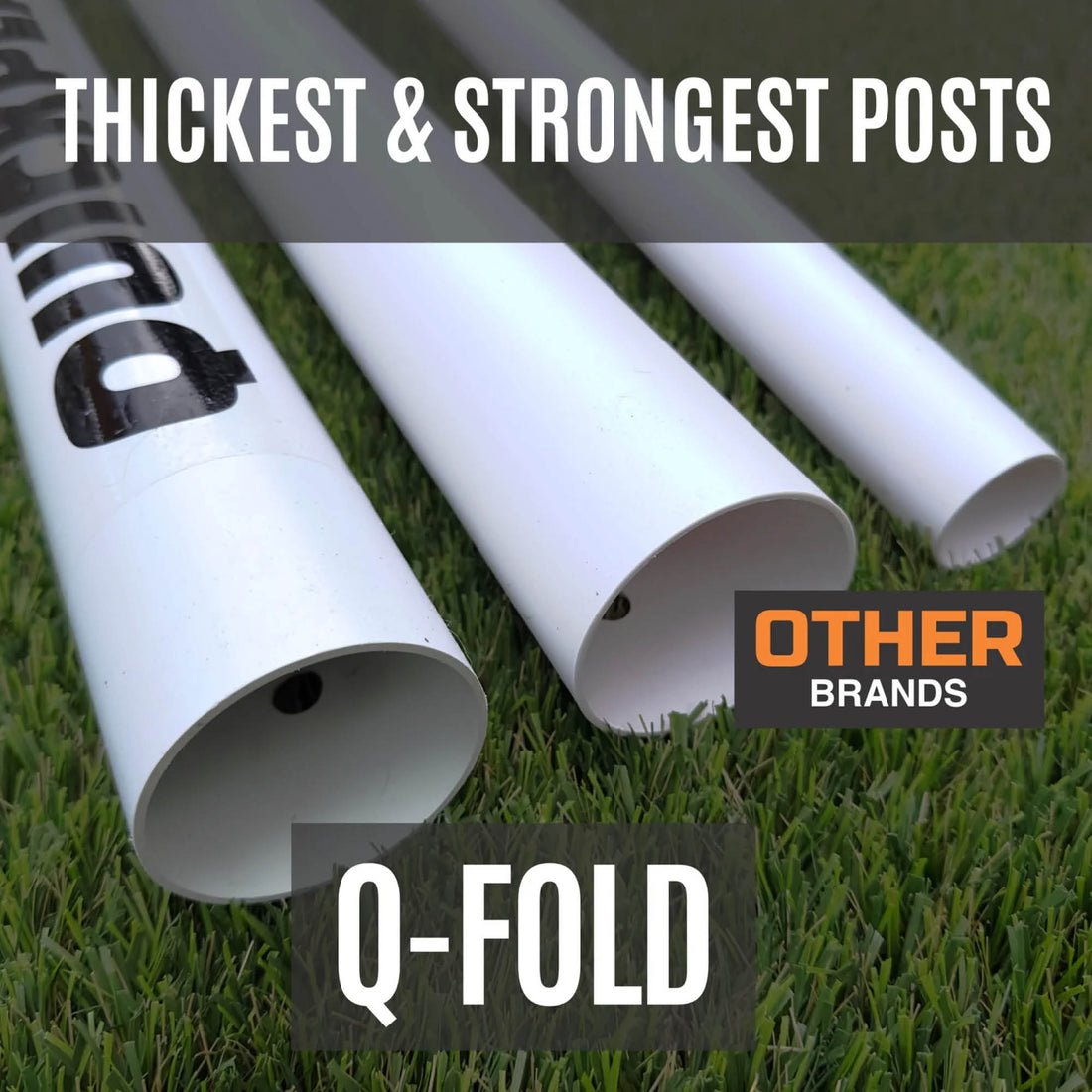 Q-FOLD Folding Football Goal 12x6' - QUICKPLAY - 12x6 5 a side 7 a side adult astro blackfridaysale folding football football goal garden instructions Juniors (7-13yrs) kids large plastic Q-Fold Teens (13yrs+)