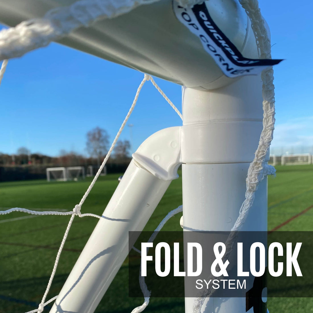 Q-FOLD Folding Football Goal 12x6' - QUICKPLAY - 12x6 5 a side 7 a side adult astro blackfridaysale folding football football goal garden instructions Juniors (7-13yrs) kids large plastic Q-Fold Teens (13yrs+)