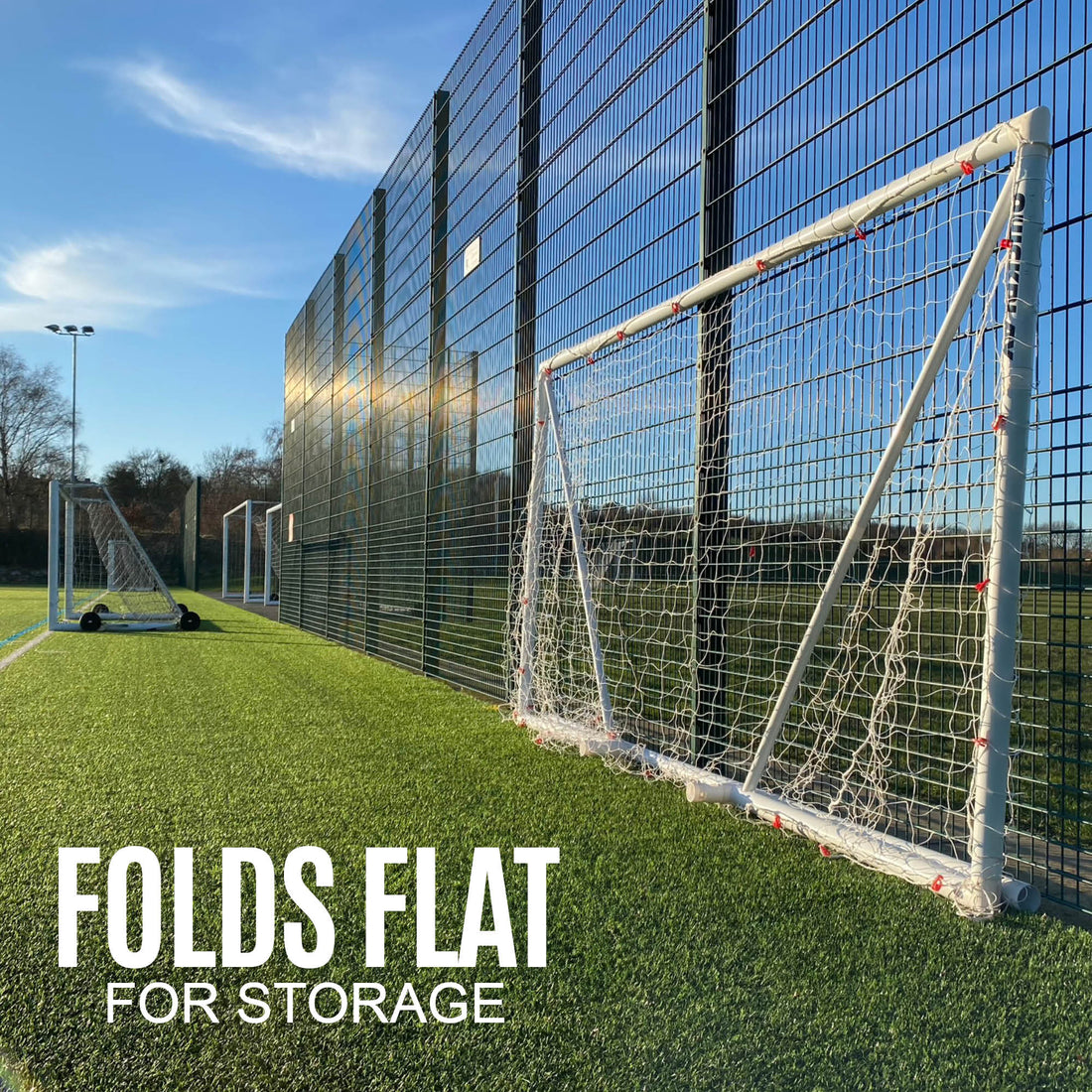 Q-FOLD Folding Football Goal 16x7' - QUICKPLAY - 16 x 7 16x7 5 a side 7 a side adult astro folding football football goal garden instructions large plastic Q-Fold Senior (16yrs+) Teens (13yrs+)