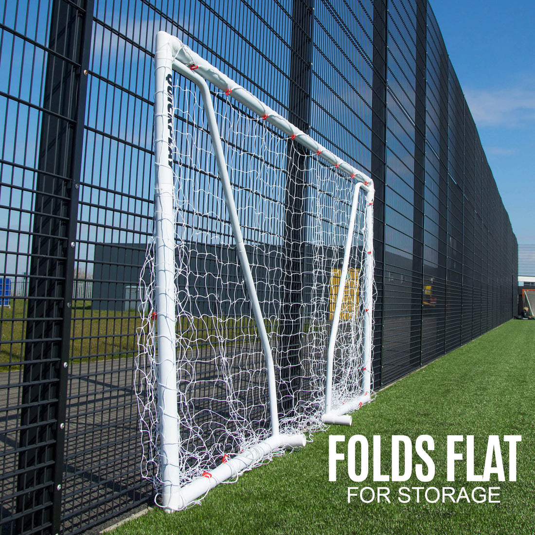 Q-FOLD MATCH Folding Football Goal 16x7' - QUICKPLAY - 16 x 7 16x7 5 a side 7 a side adult astro club folding football football goal garden home instructions junior Juniors (7-13yrs) kids large plastic Q-Fold Q-Match Teens (13yrs+)