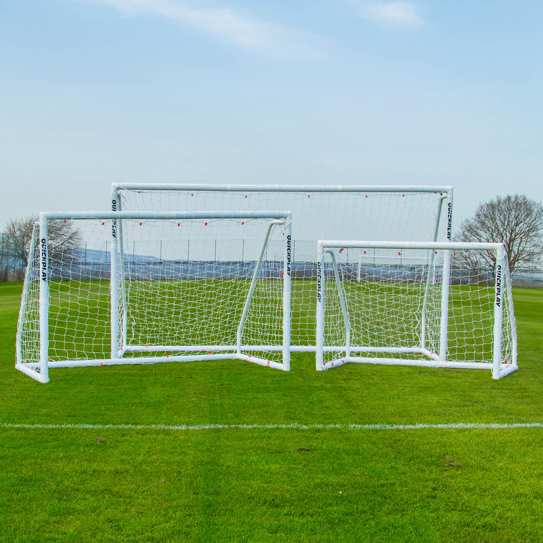 Q-FOLD MATCH Folding Football Goal 8x5' - QUICKPLAY - 8 x 5 astro club folding football football goal garden home instructions junior Juniors (7-13yrs) kids plastic Q-Fold Q-Match Teens (13yrs+)