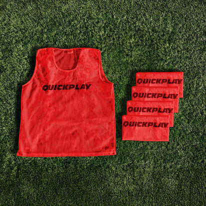 Football Training Bibs Red - QUICKPLAY UK -