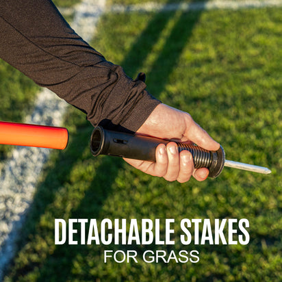 2ft/5ft Training Poles (25mm) for Grass or Astro (Set of 4) - QUICKPLAY UK -