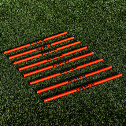 2ft/5ft Training Poles (25mm) (Set of 4) Red - QUICKPLAY UK -