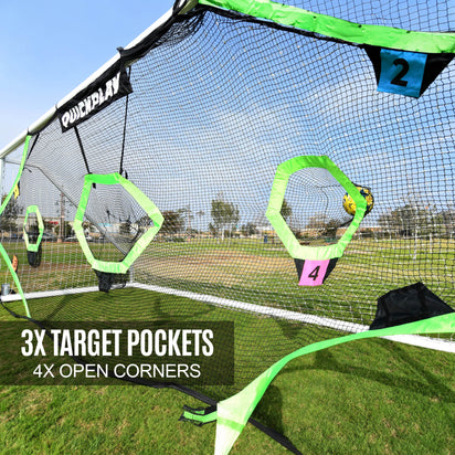 TARGET Net Pro for Full Size Goals 24x8' (excl. goal) - QUICKPLAY - Astroturf blazepod deal instructions Soccer Soccer Coach Soccer Target Soccer Training target net target nets targets