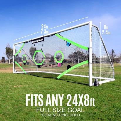 TARGET Net Pro for Full Size Goals 24x8' (excl. goal) - QUICKPLAY - Astroturf blazepod deal instructions Soccer Soccer Coach Soccer Target Soccer Training target net target nets targets