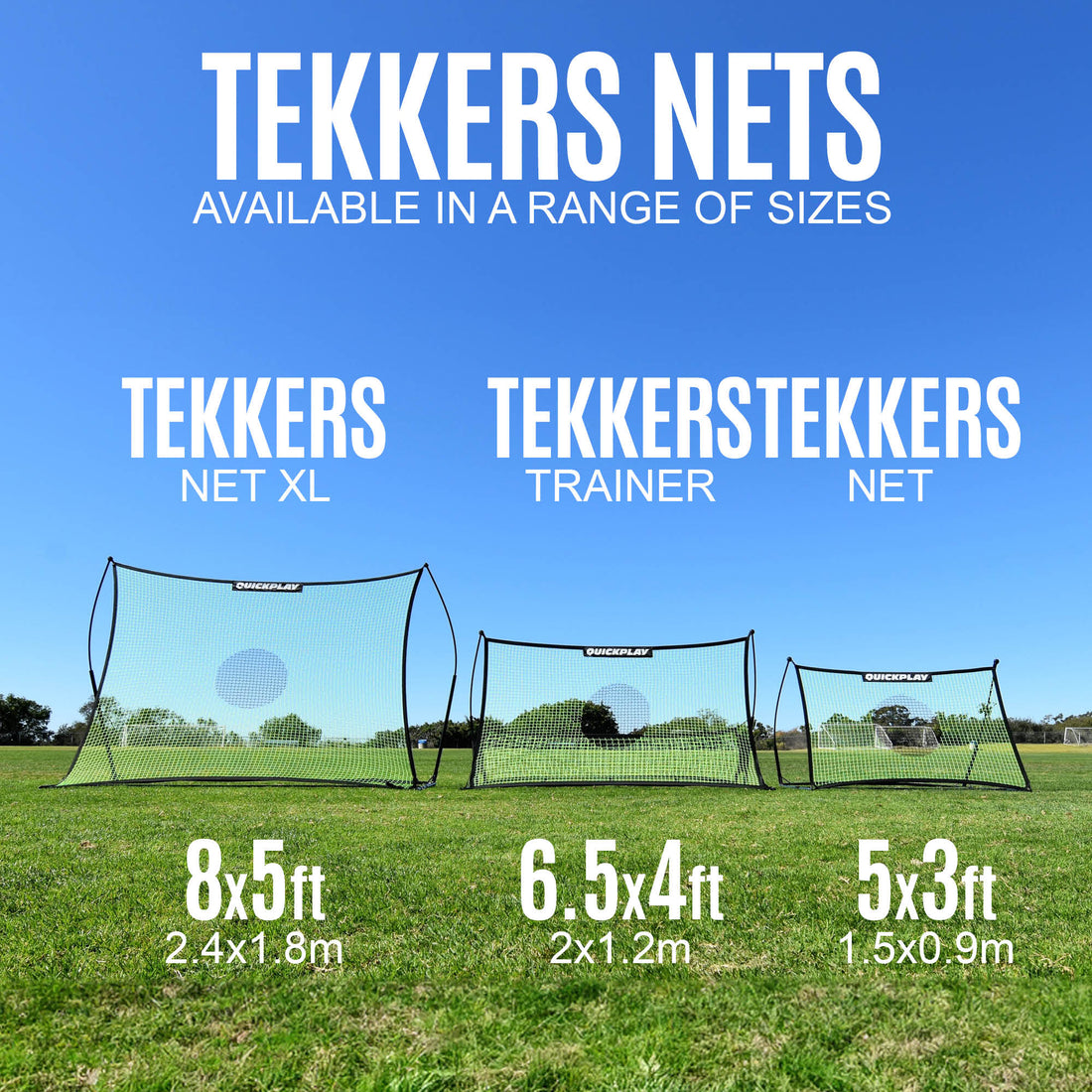 TEKKERS Net Football Rebounder 5x3' - QUICKPLAY - blackfridaysale deal deals football gift instructions new Pro rebound rebounder spot spot elite rebounder spot rebounder SUMMER tekkers training