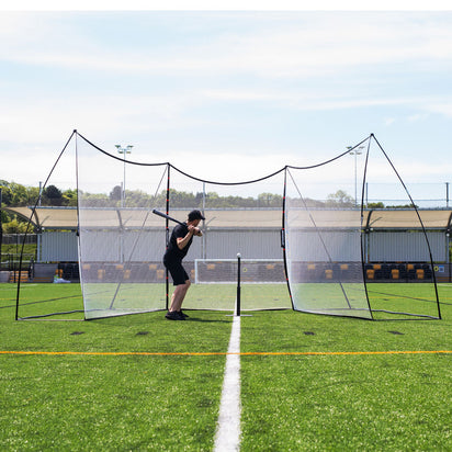 MEGA NET XL Multi-Sport Ball-Stop 32x9' - QUICKPLAY - instructions Mega Net