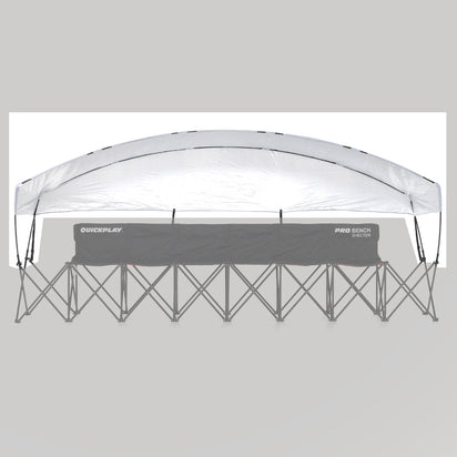 SPARE PART - SHELTER - Pro Bench Shelter 6 Seat Replacement cover with fibreglass poles - QUICKPLAY - flowoos