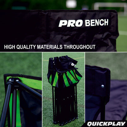 PRO BENCH 9 Seat Subs Bench - QUICKPLAY - 9 seater bench club seating