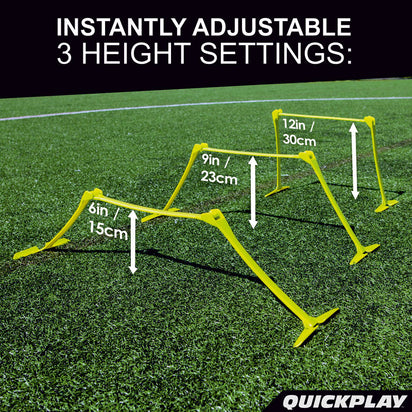 Adjustable Speed Hurdles (set of 6) - QUICKPLAY - agility hurdles speed SUMMER training